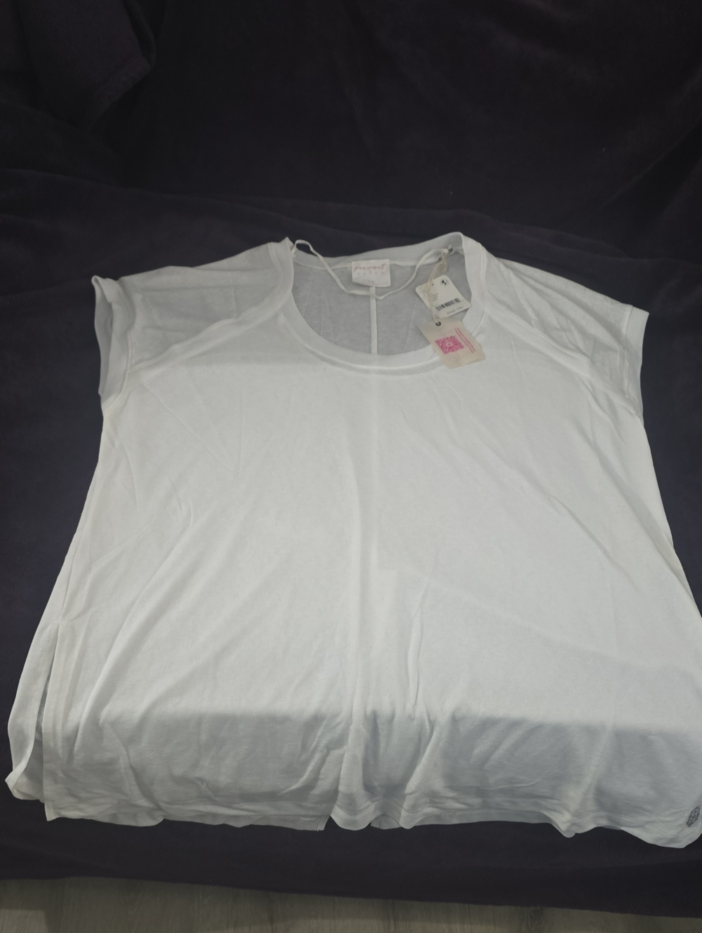 FP Movement by Free People White Sheer Tank Top